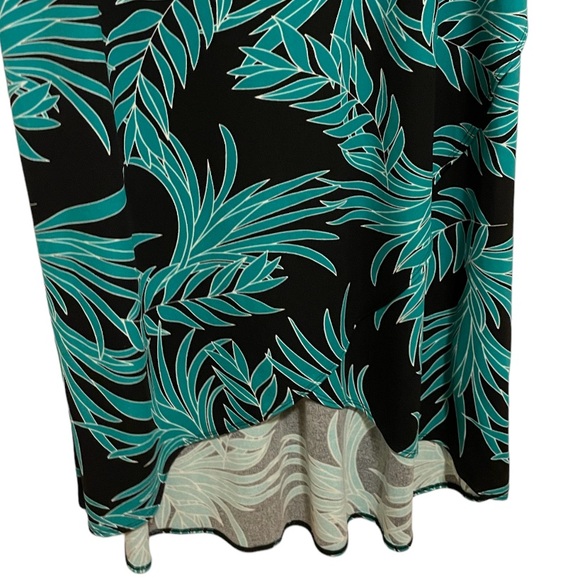 Alfani Printed Palm Hem Maxi Dress Size Large - Picture 8 of 10